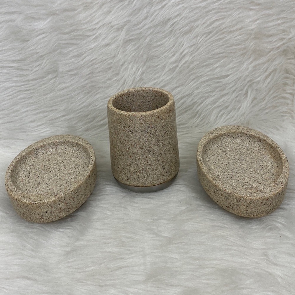 🌹No Brand Resin Sandstone Bathroom Accessories